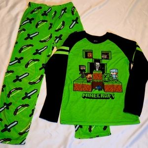 Boys Mine Craft Pajamas 14-16